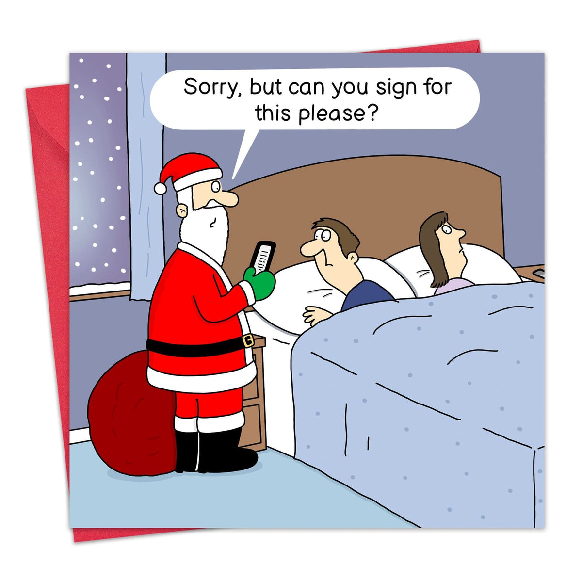 Funny Christmas Card - Sign For This