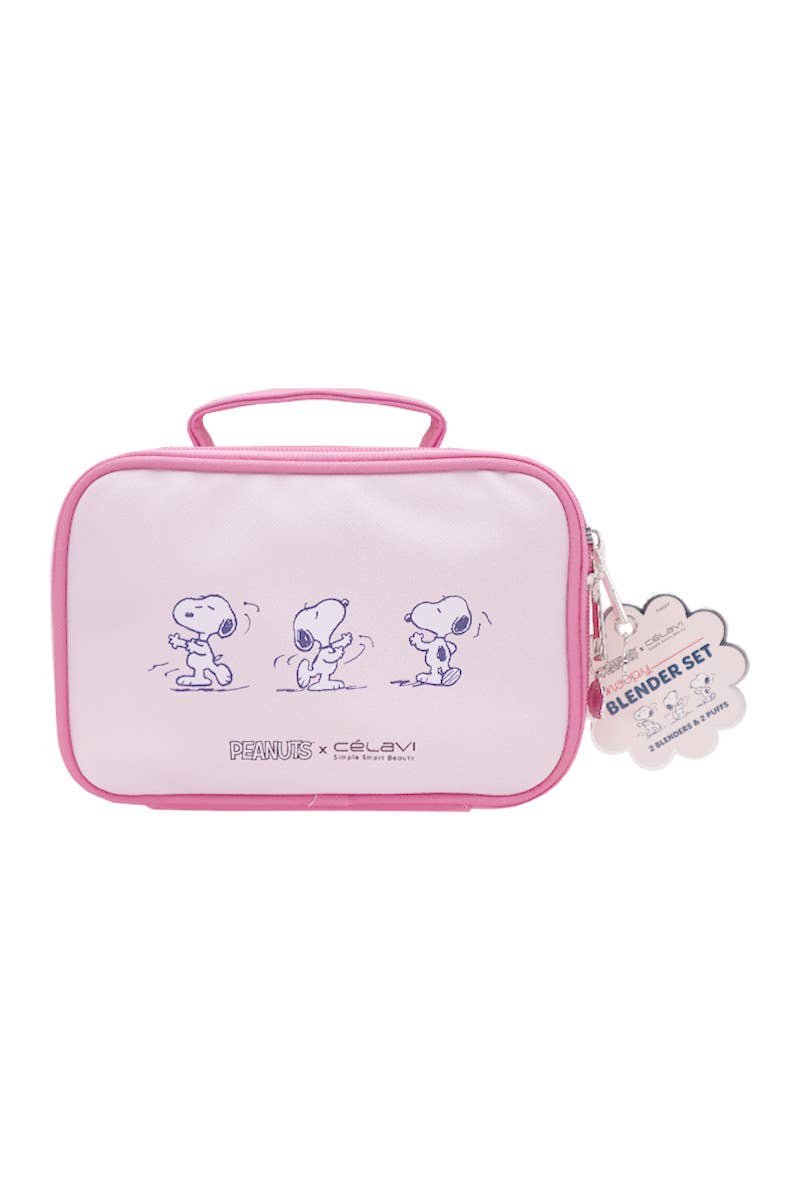 Celavi P46019 Peanuts Snoopy Blender Set & Makeup Pouch - 12