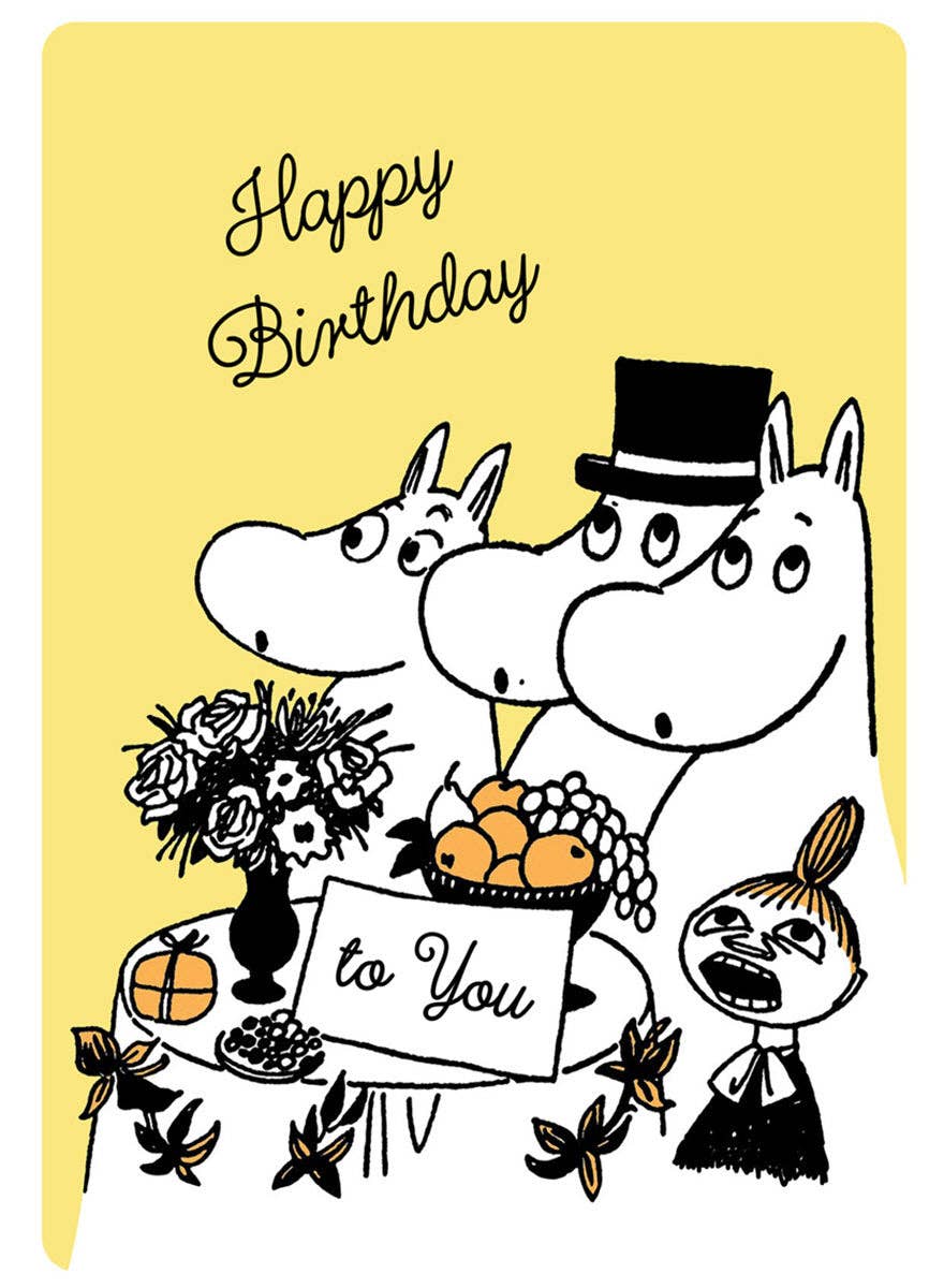 Moomin Birthday Song Moomin Letterpress Cards