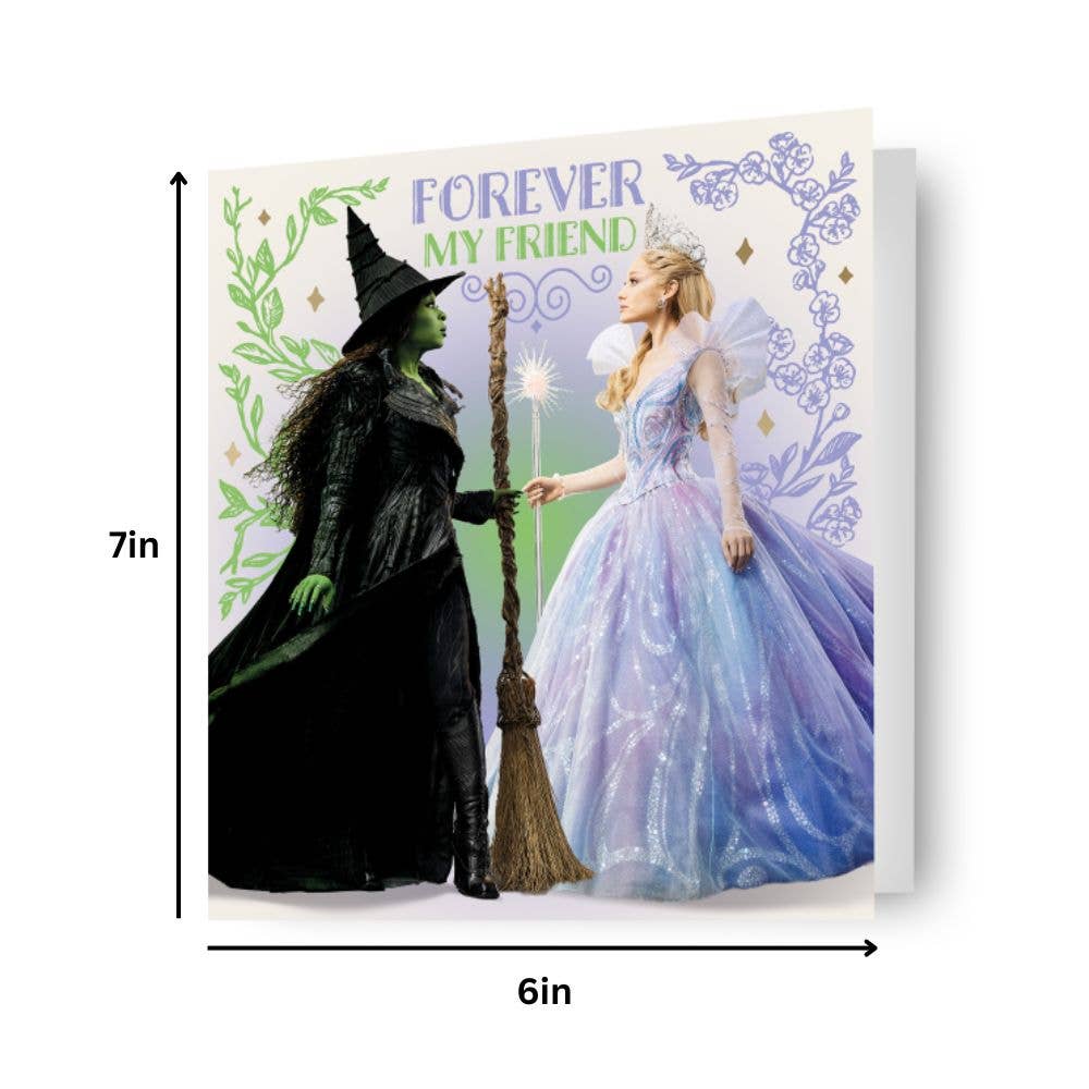 WICKED GLINDA & ELPHABA FRIEND CARD