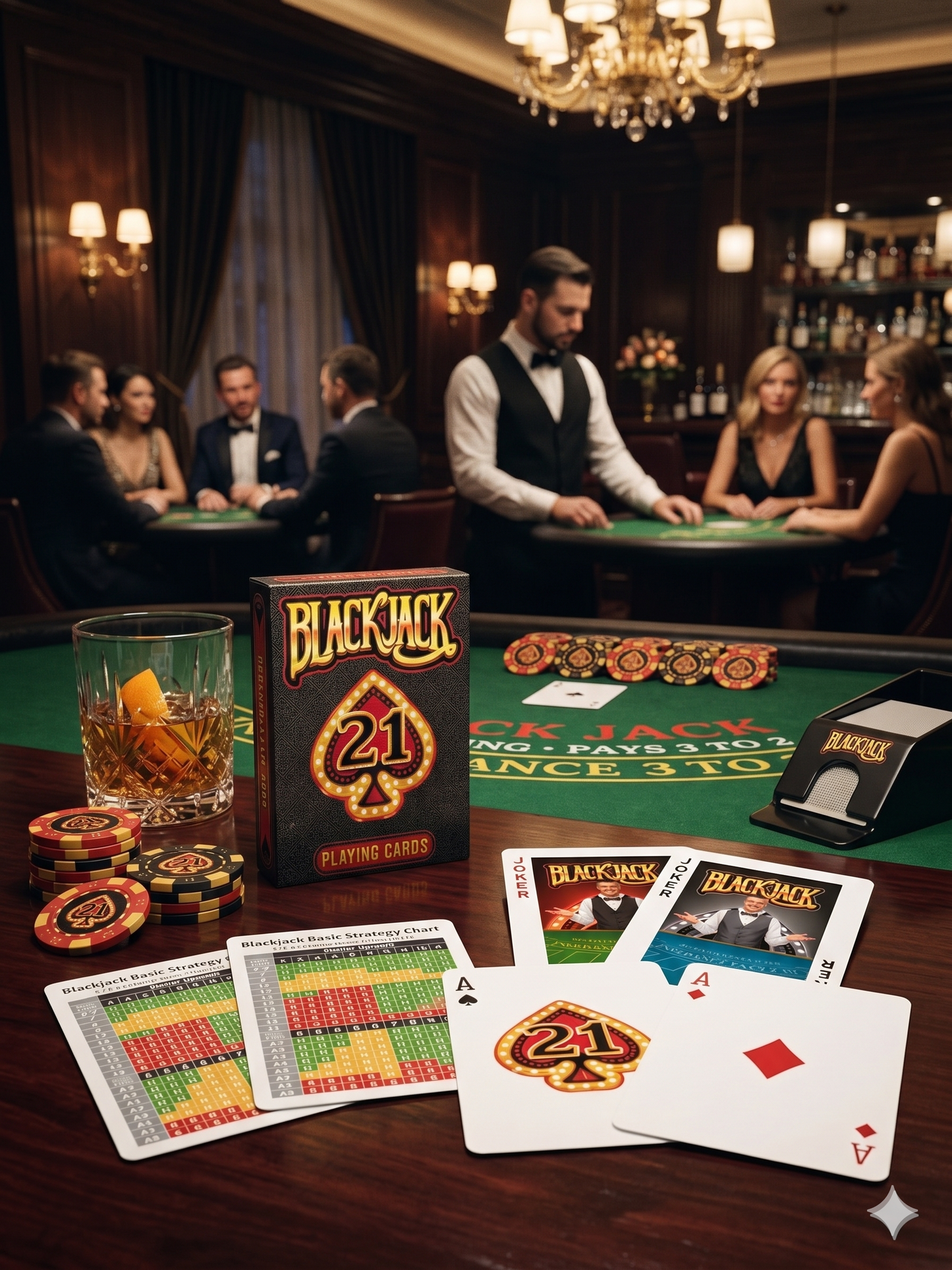 Black Jack Playing Cards