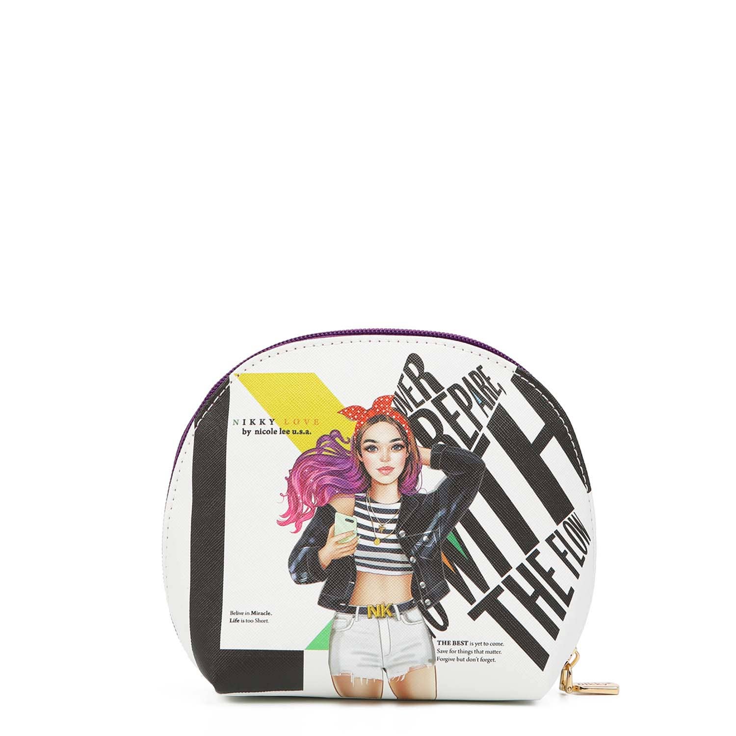 ZIP AROUND COSMETIC POUCH