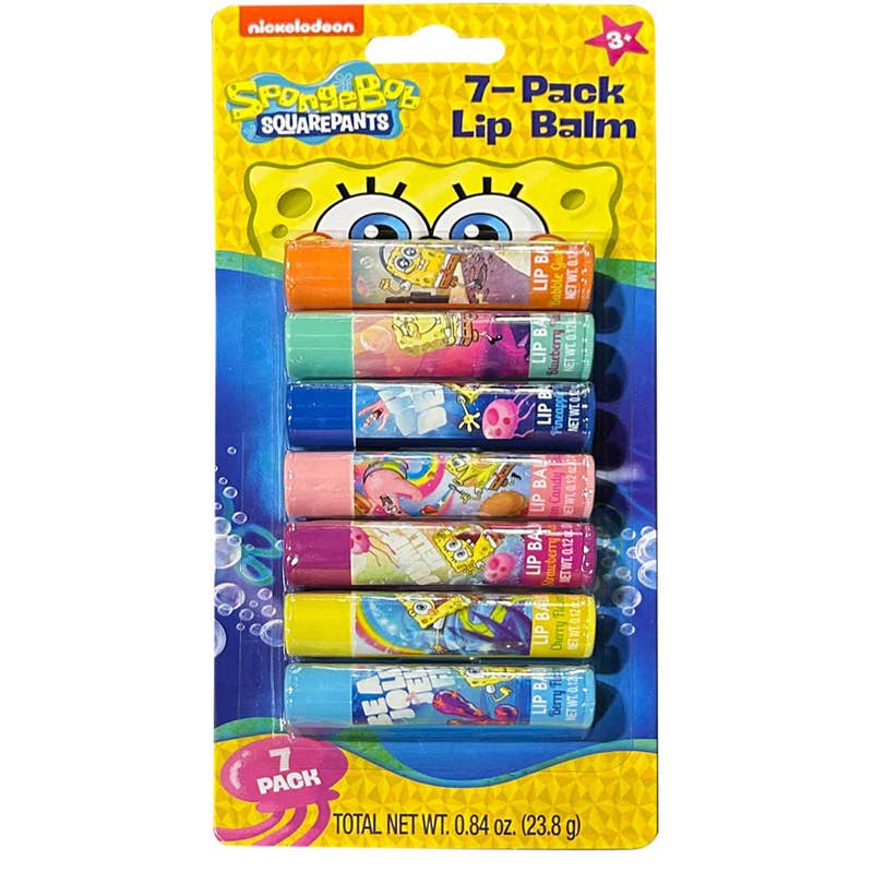 Spongebob Squarepants 7 pk Lip Balm