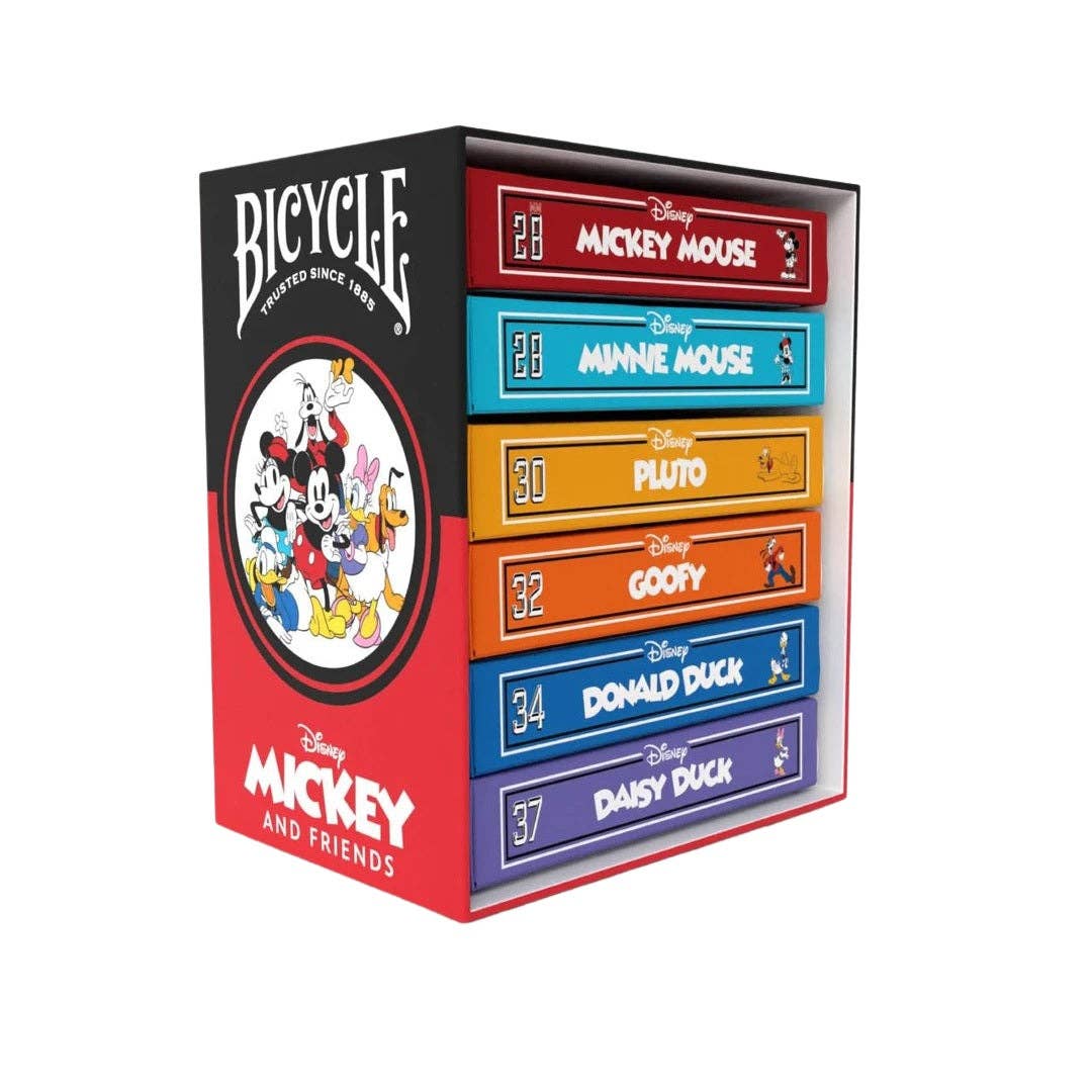 Disney Classic Mickey and Friends 6-Deck Box Set Bicycle
