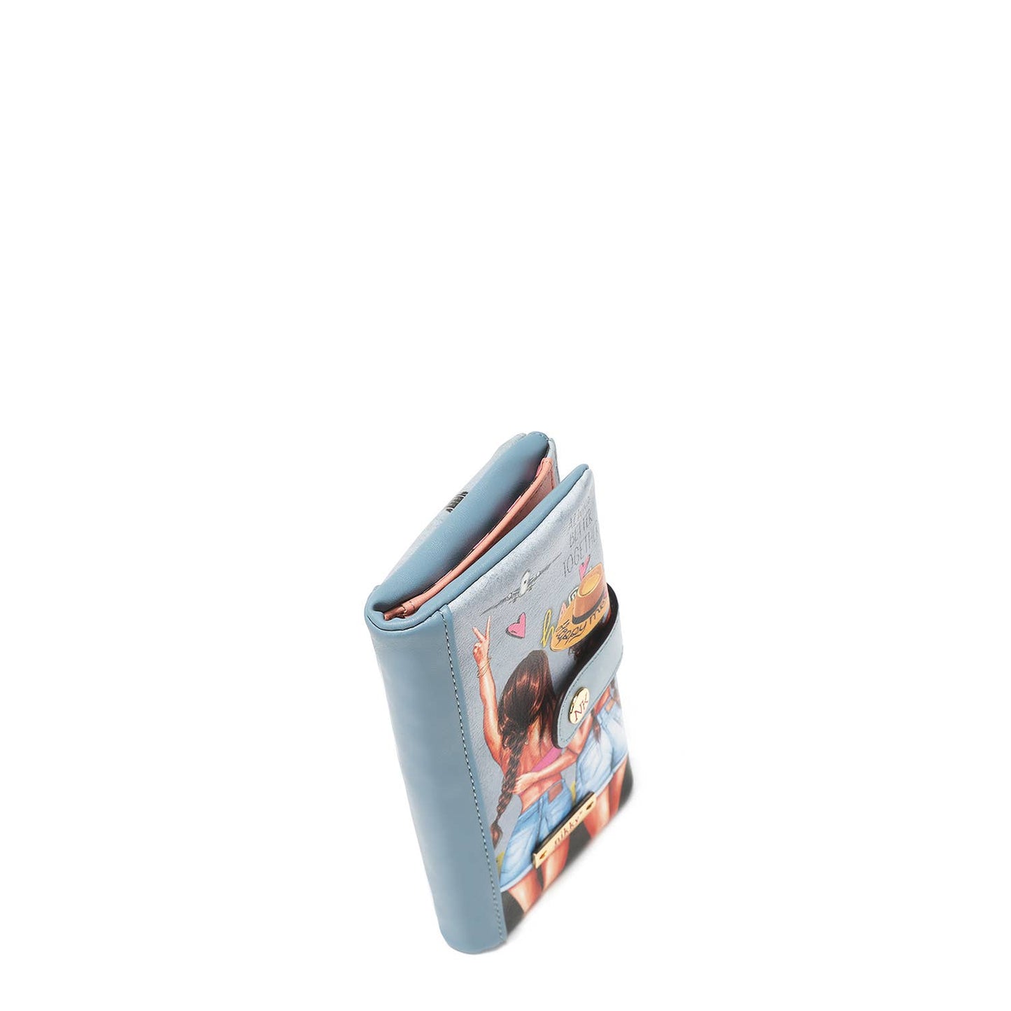 Bifold Zipper Wallet - Lined with Nylon Heart Fabric