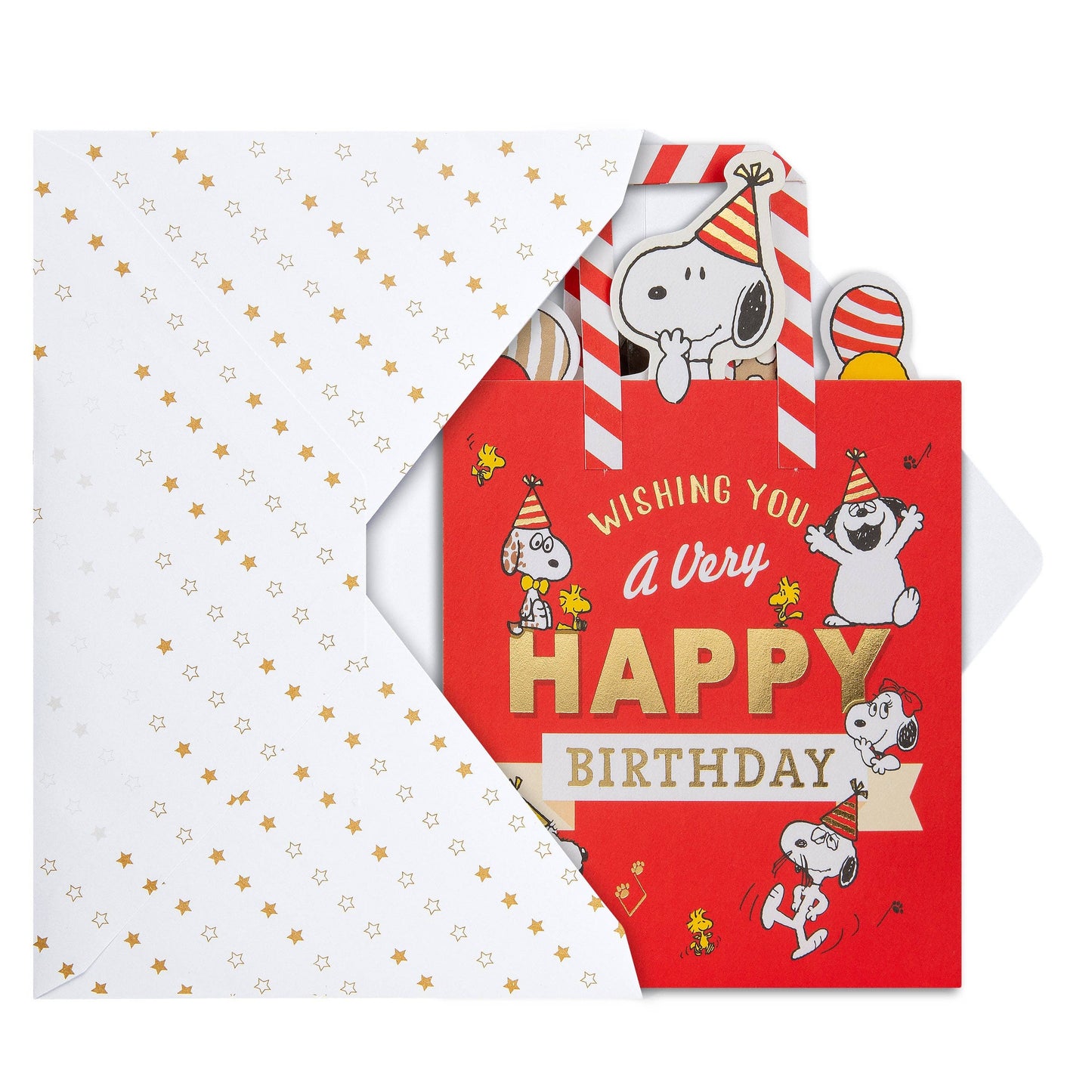 Pop-Up Birthday Card - 3D SNOOPY & PEANUTS™ Pop-Up Balloons