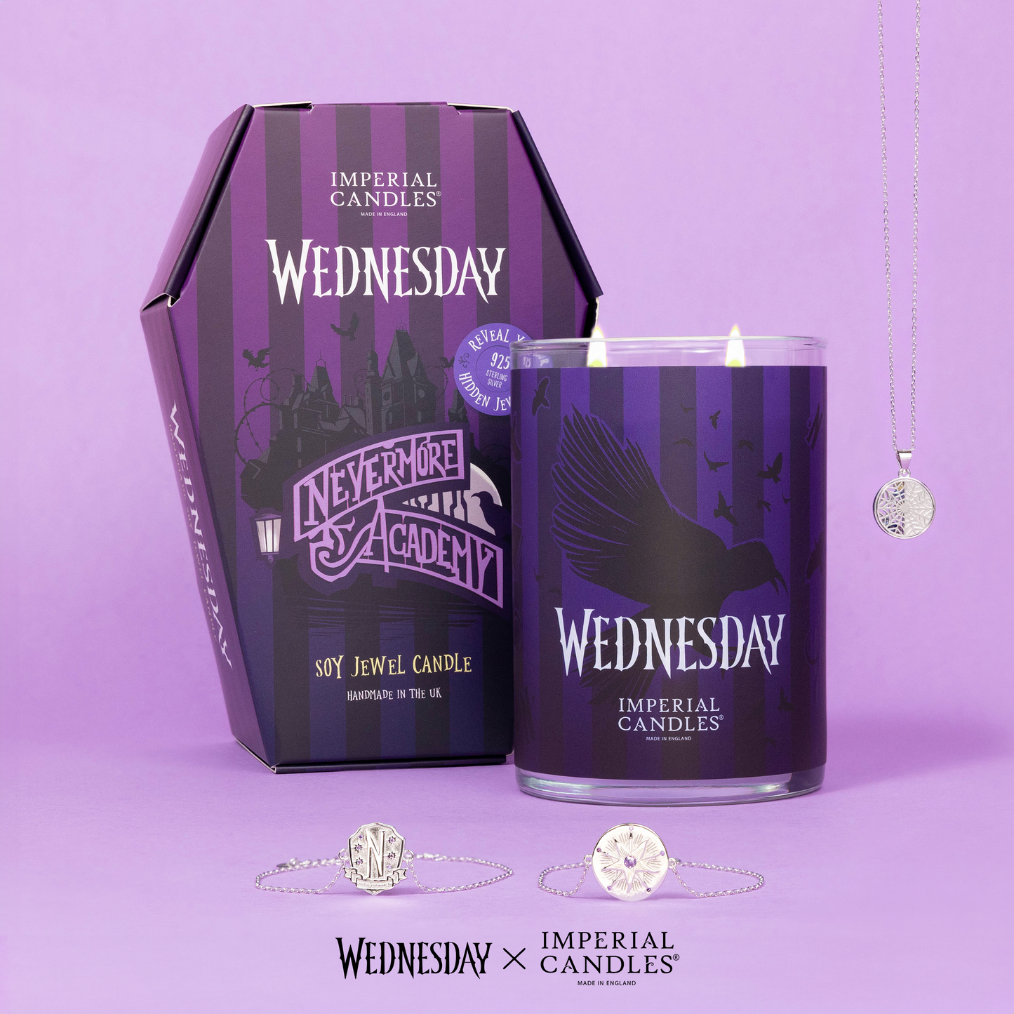 Nevermore Academy - Jewel Scented Candle - Wednesday