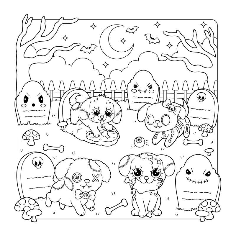 Creepy Cute Creatures Coloring Book by