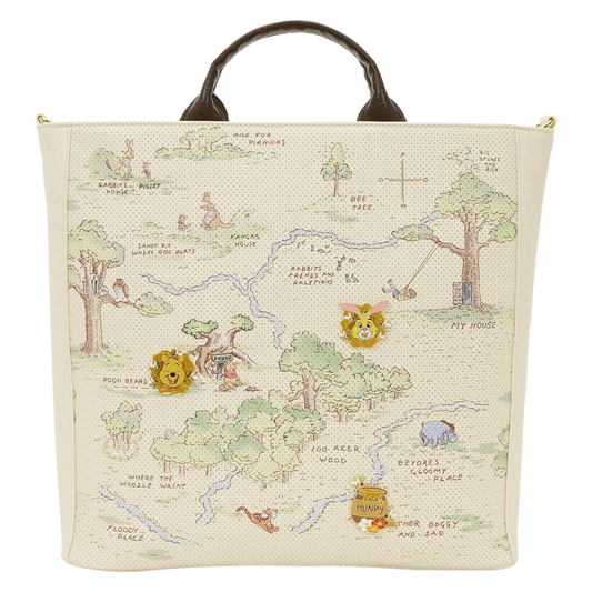 Winnie the Pooh Hundred Acre Wood Tote Pin Trader Crossbody Bag