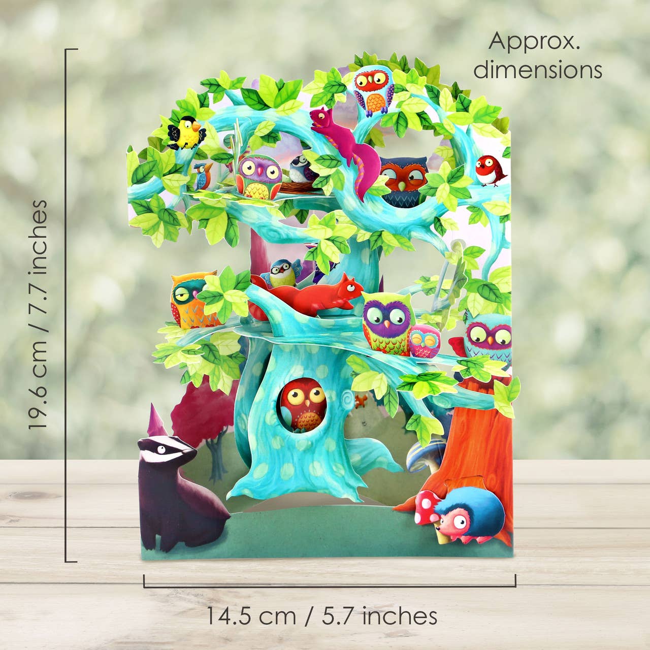 SC129 – Swing Cards - Woodland Tree Of Birds