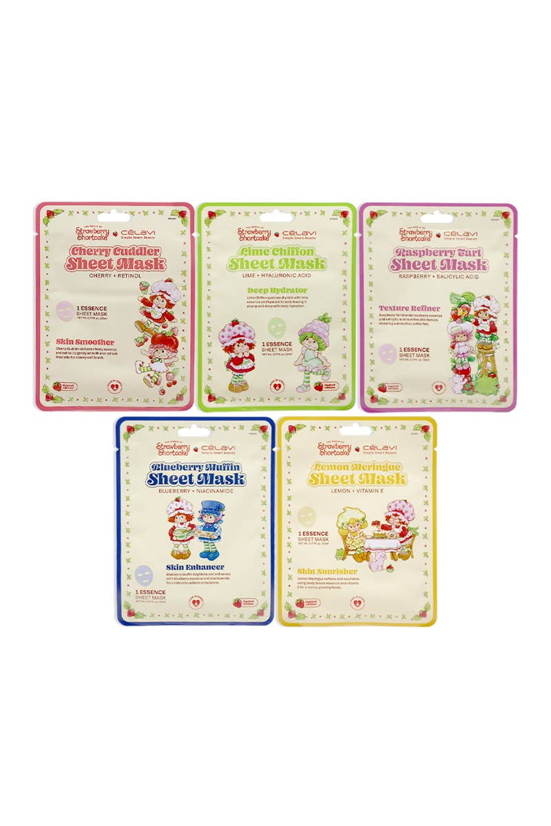 Celavi SS70213H Strawberry Shortcake Holiday Sheet Mask - 1