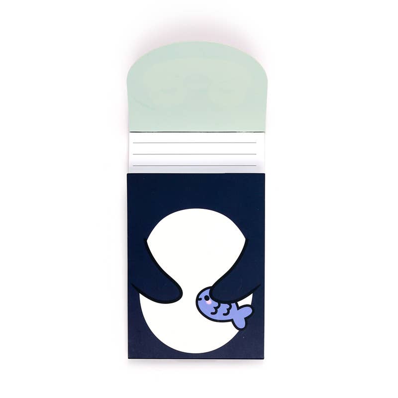 Adoramals Penguin Flip Open Shaped Memo Pad