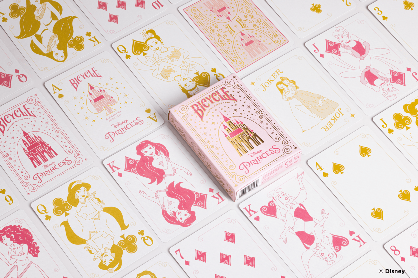 Bicycle Disney Princess Pink Cards