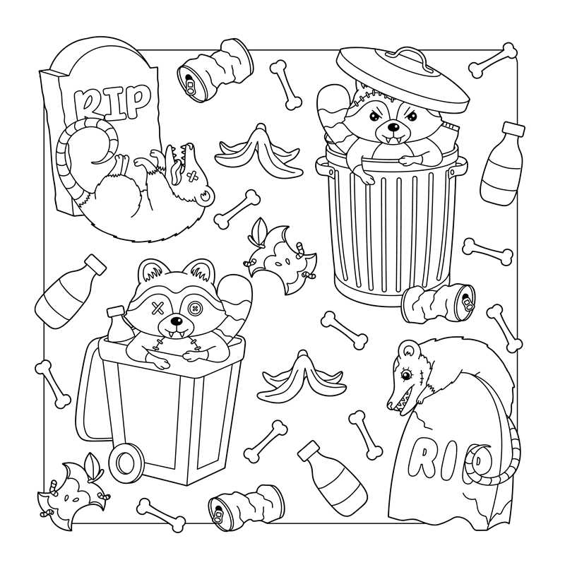 Creepy Cute Creatures Coloring Book by