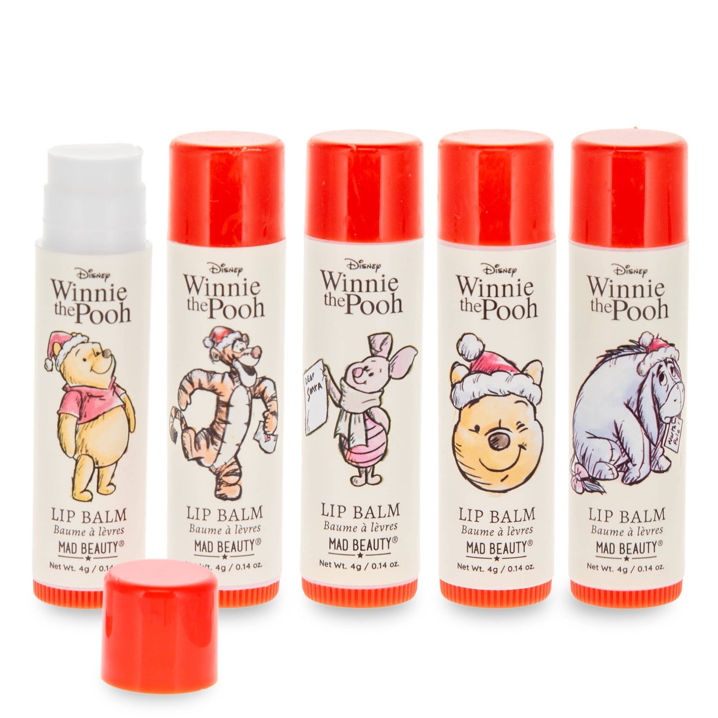 Mad Beauty Disney Winnie The Pooh Festive Lip Balms
