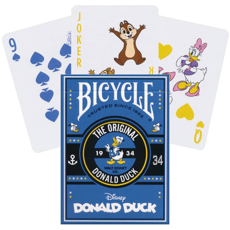 Disney Donald Duck playing cards Bicycle