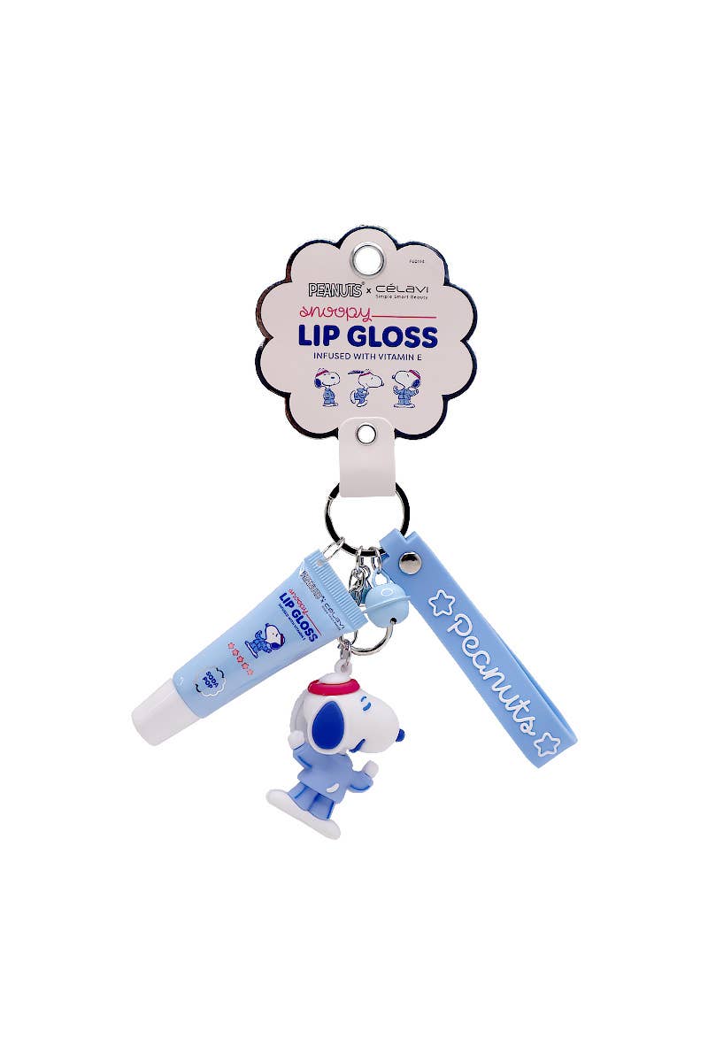 Celavi P60194 Soda Pop Snoopy Lip Gloss w/ Keychain - 12pc