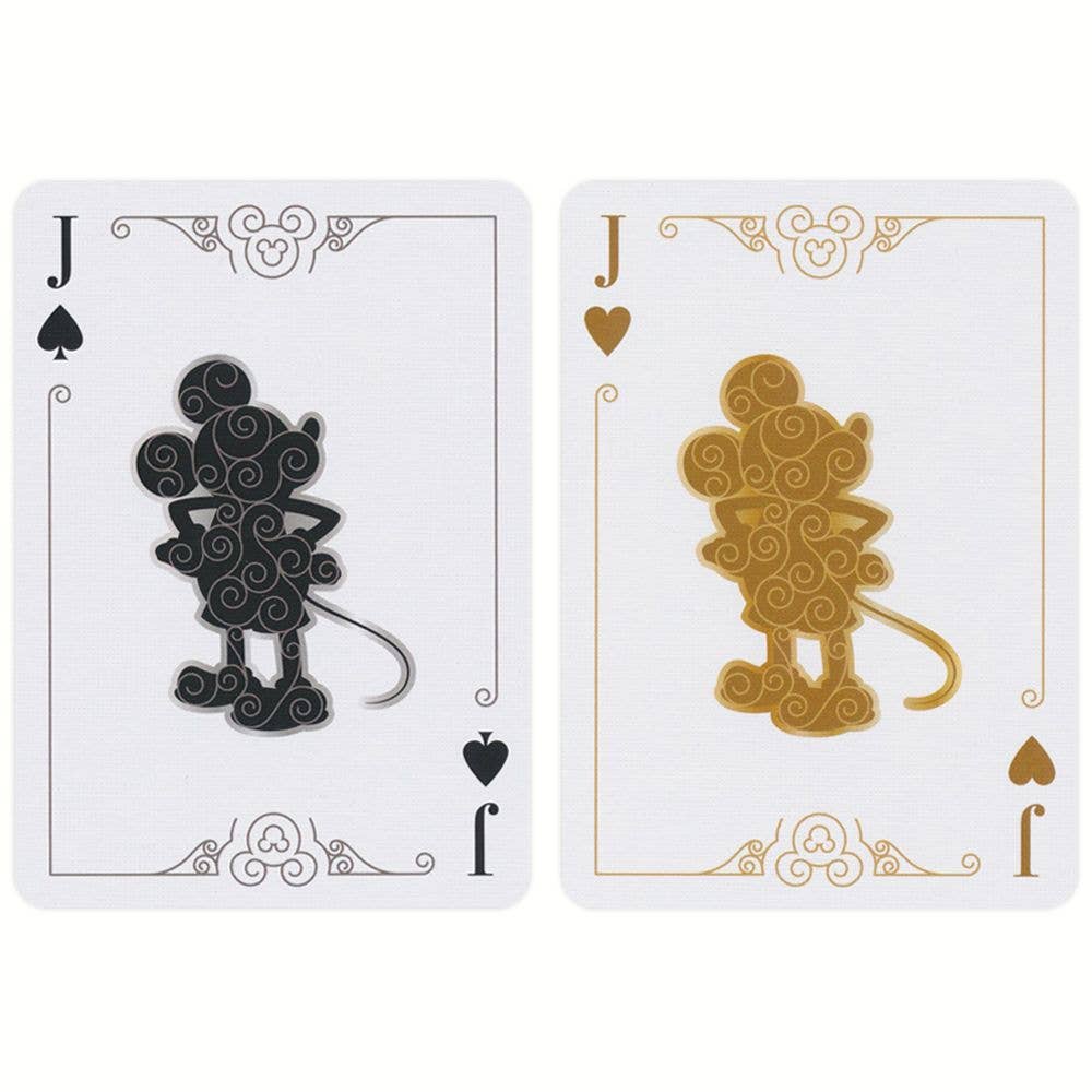 Bicycle Disney Mickey Mouse Black And Gold Playing Cards
