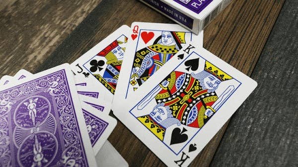 Bicycle Rider Back Playing Cards (Violet)
