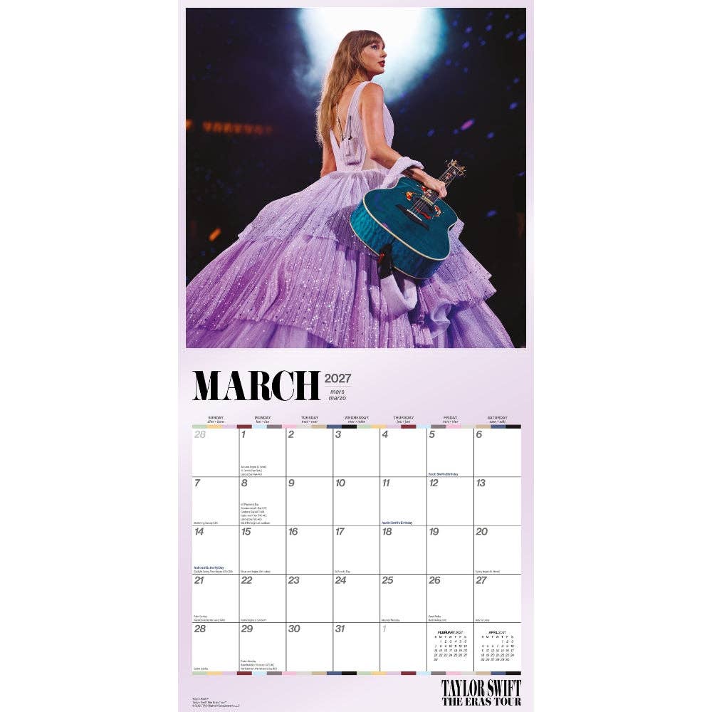 TAYLOR SWIFT 2027 SQUARE CALENDAR