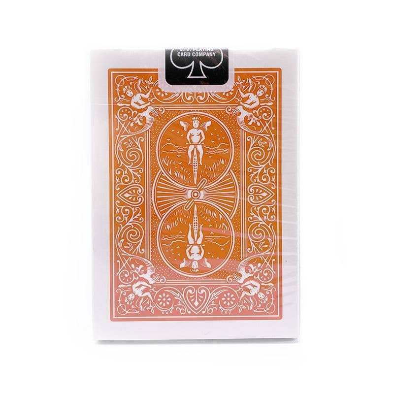 Bicycle Rider Back Playing Cards (Orange)