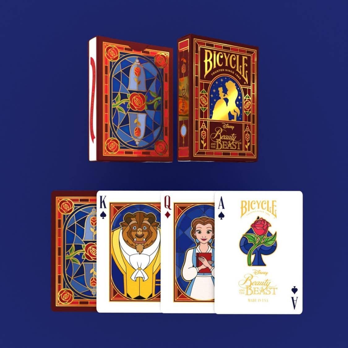 Disney Beauty and the Beast Playing Cards Deck Bicycle