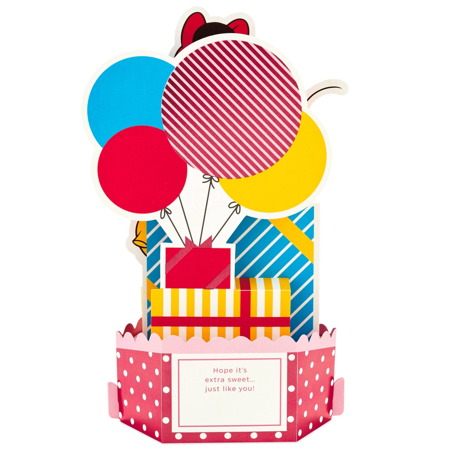 Birthday Card - 3D Pop Up Disney Minnie Mouse & Gifts Design