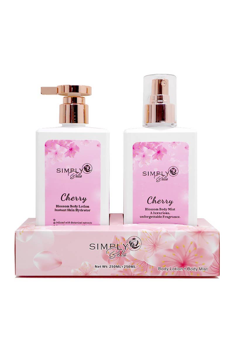 Simply Bella SLBM001 Cherry Body Lotion & Body Mist Set - 4