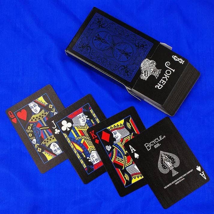 Bicycle Rider Back Reverse Cards Deck (Blue & Black)