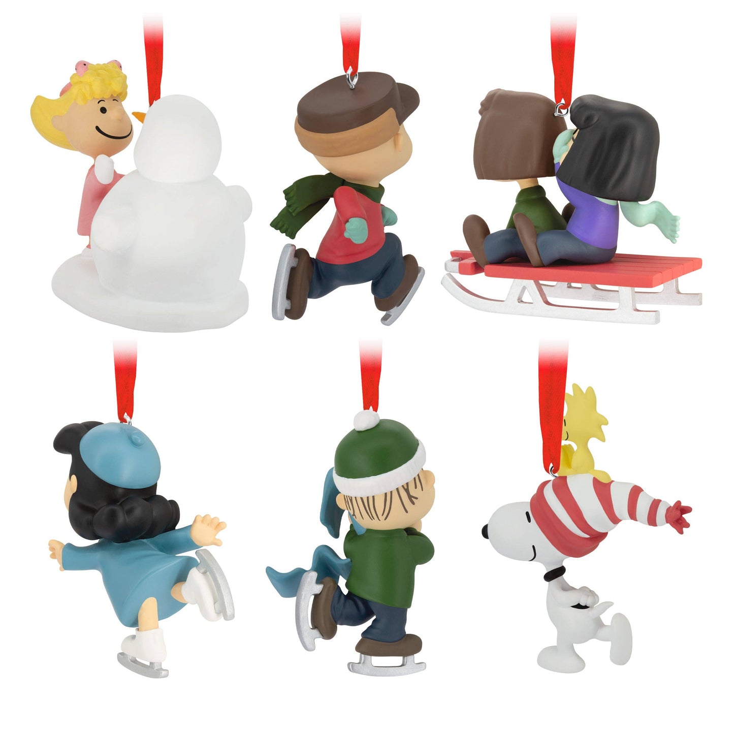 PEANUTS™ Ornaments - Pack of 6 PEANUTS™ Winter Activities