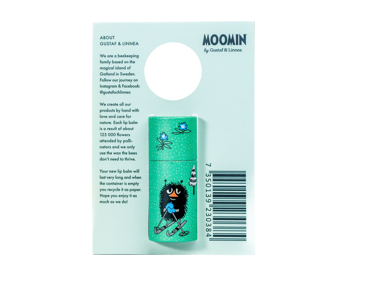 Moomin by G&L - Beeswax lip balm with mint flavor