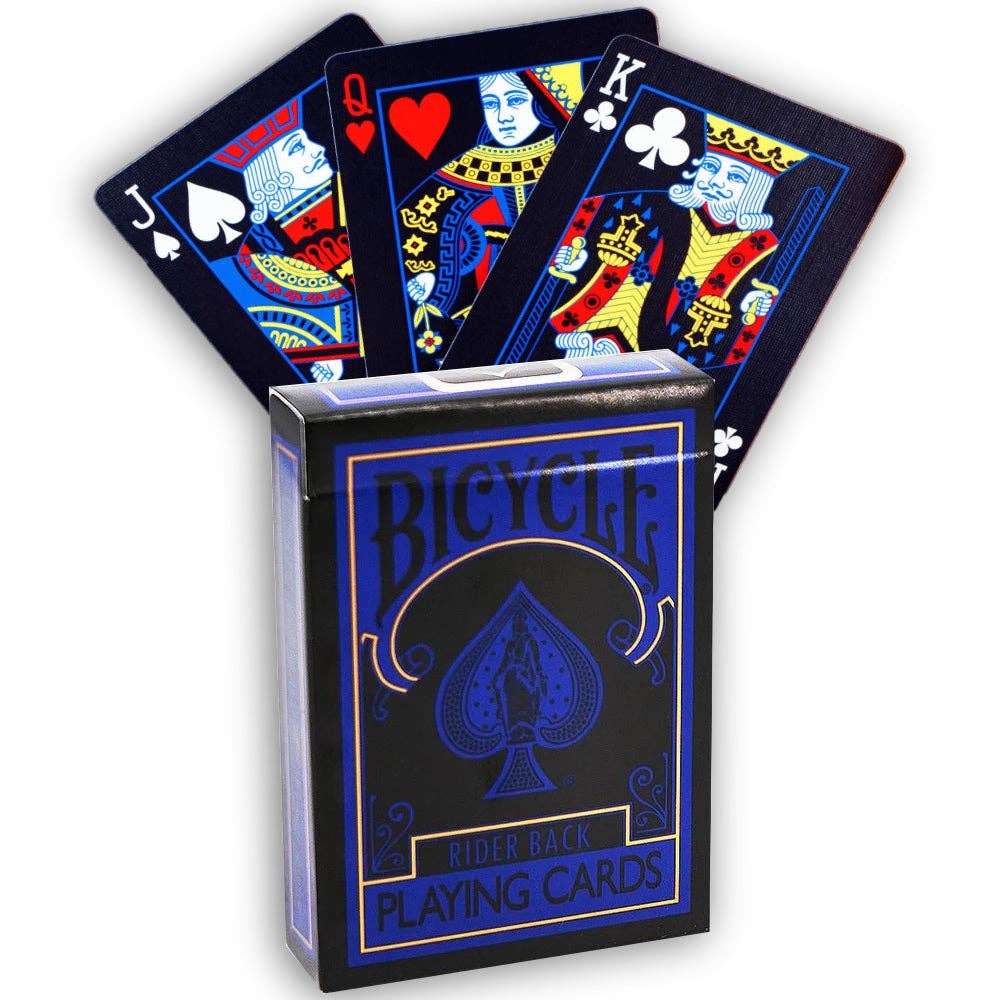 Bicycle Rider Back Reverse Cards Deck (Blue & Black)