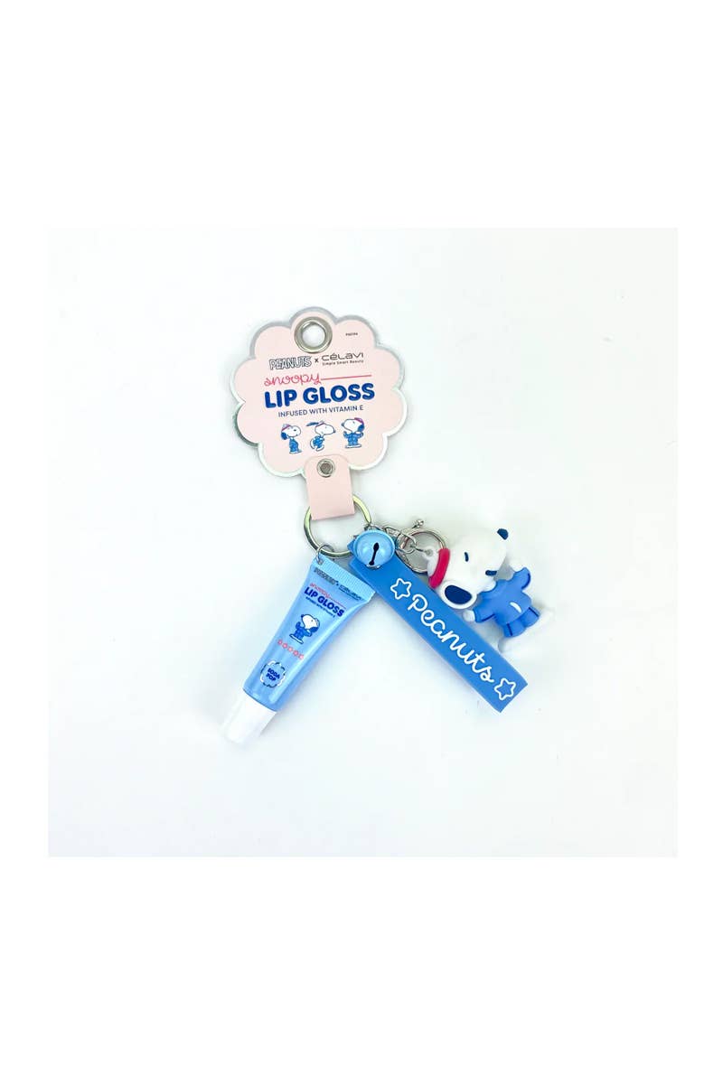 Celavi P60194 Soda Pop Snoopy Lip Gloss w/ Keychain - 12pc