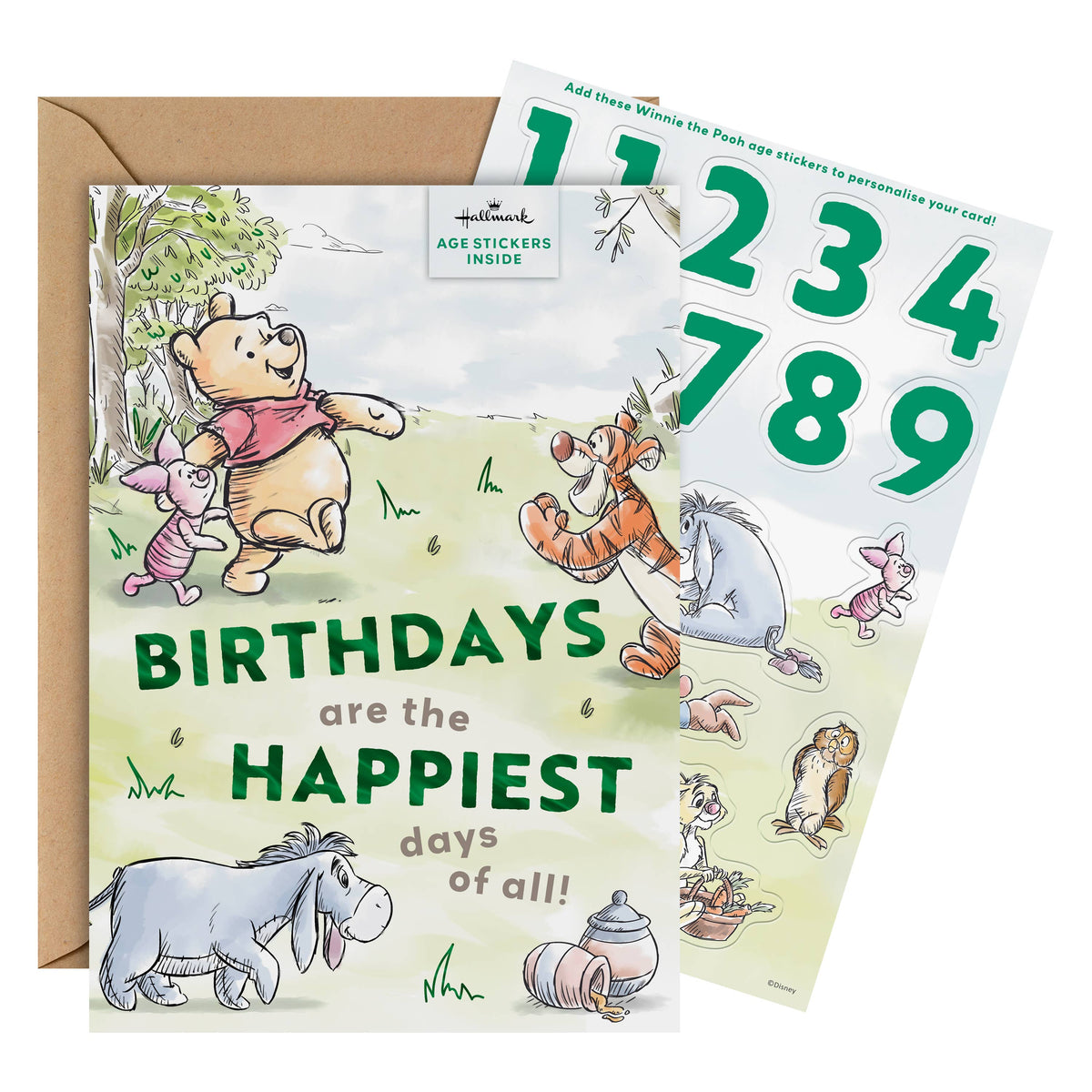Kids Birthday Card - Disney - Winnie the Pooh