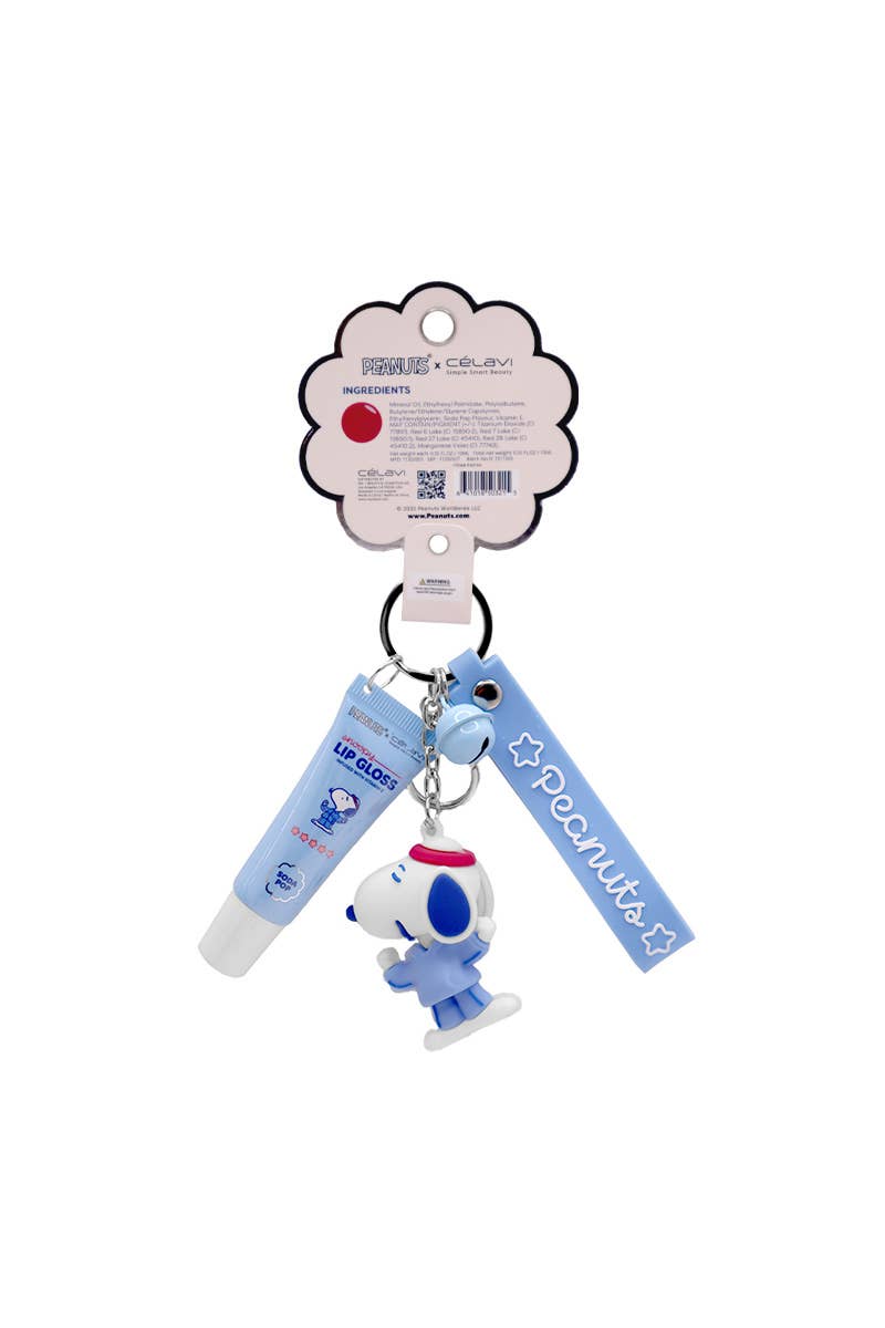 Celavi P60194 Soda Pop Snoopy Lip Gloss w/ Keychain - 12pc
