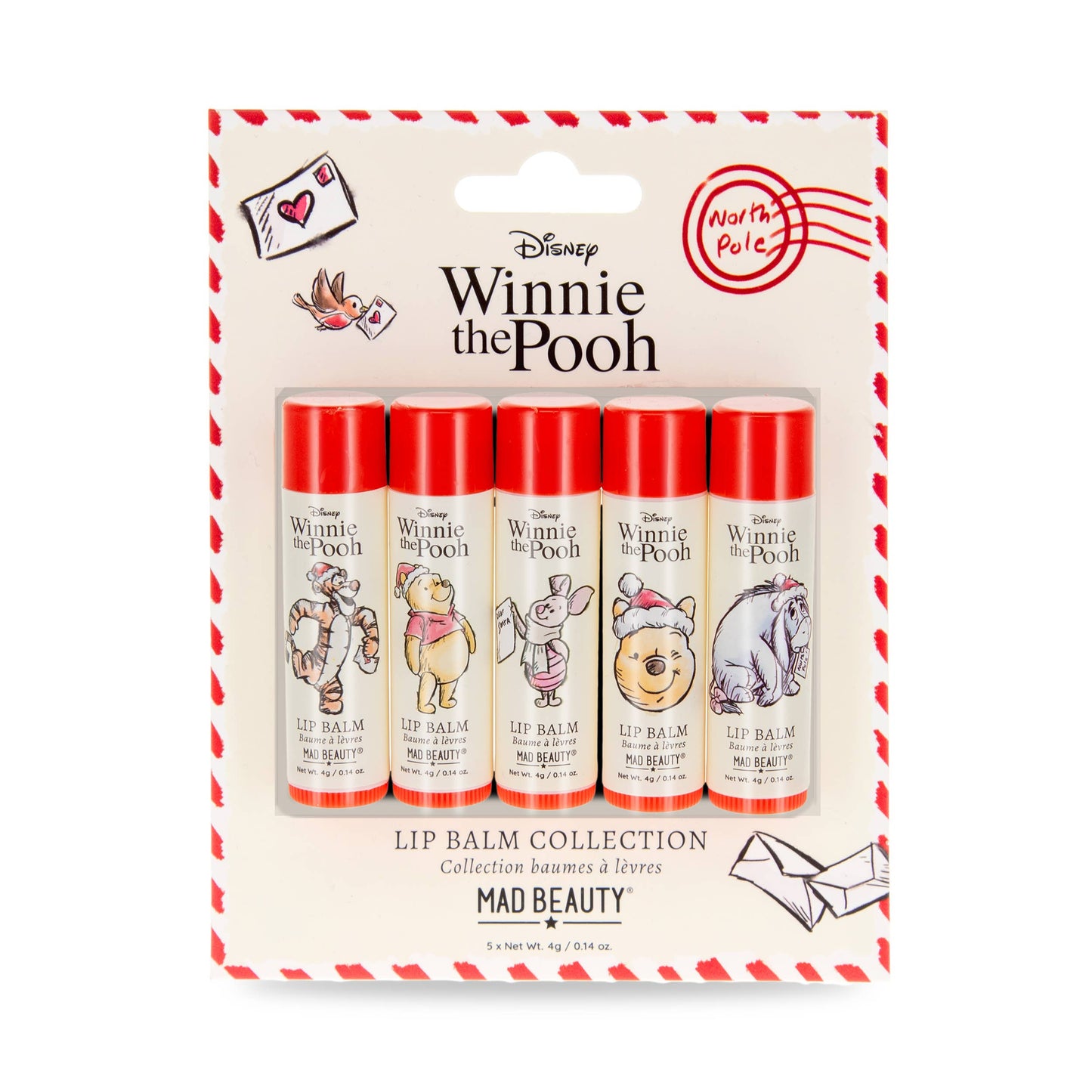 Mad Beauty Disney Winnie The Pooh Festive Lip Balms