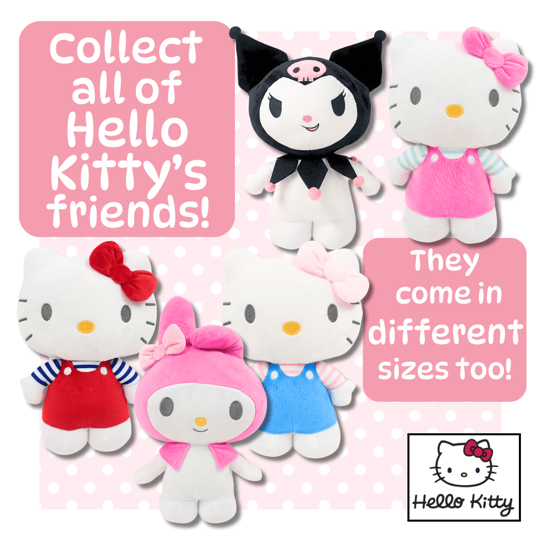 Hello Kitty Gift Set 16 CM Standing Hello Kitty, Kuromi &  Melody