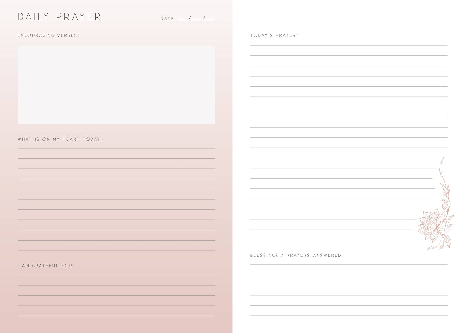 Prayer: A Daily Reflection Journal