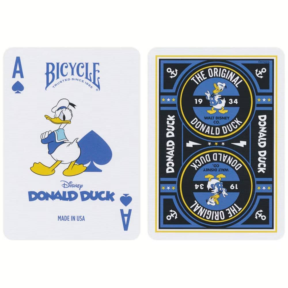 Disney Donald Duck playing cards Bicycle
