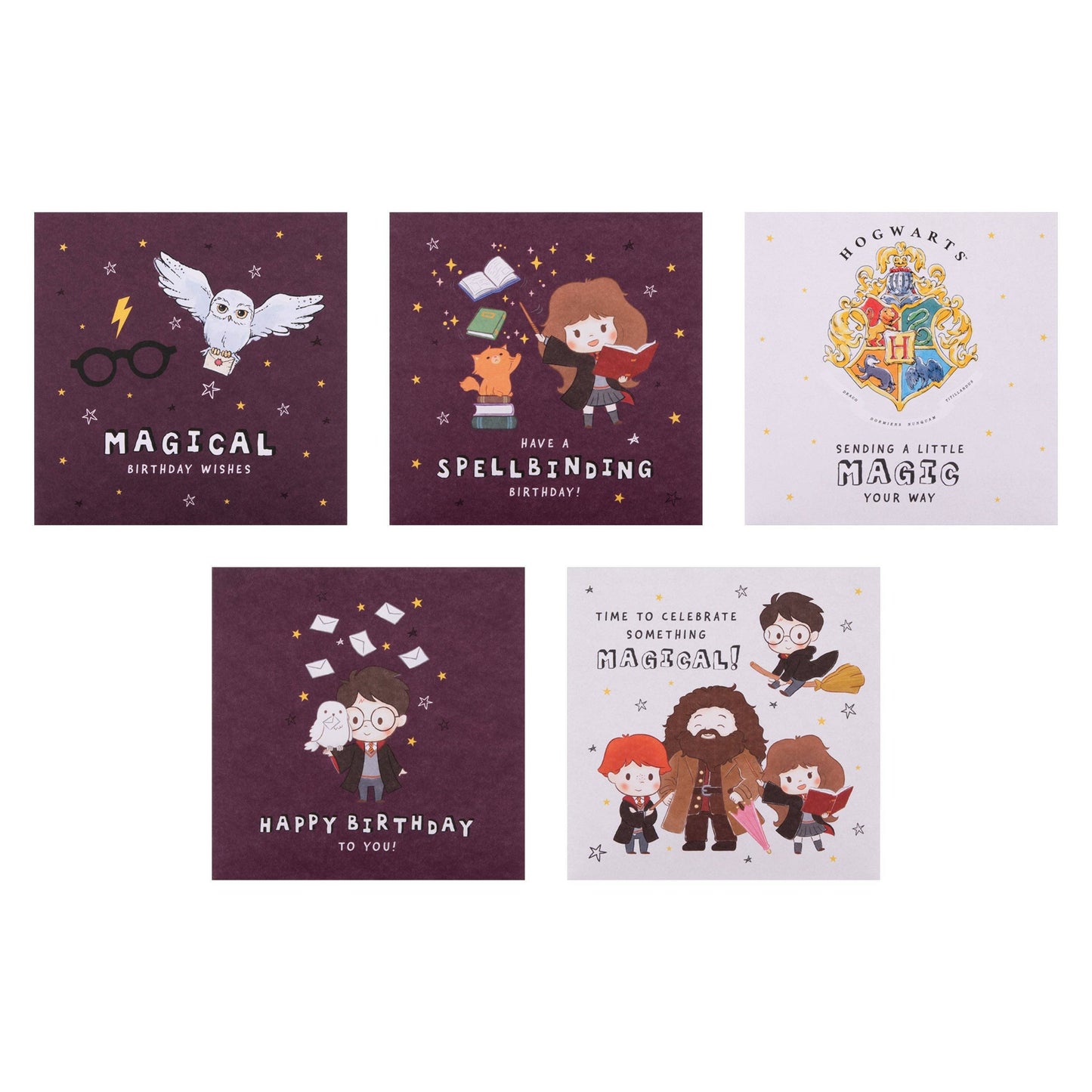 Multipack Birthday Cards - 10 Harry Potter Designs