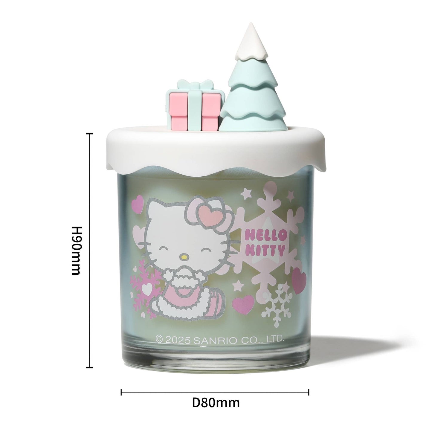 Hello Kitty Seasons, Frosted Berries Scented Candle, 3D Lid