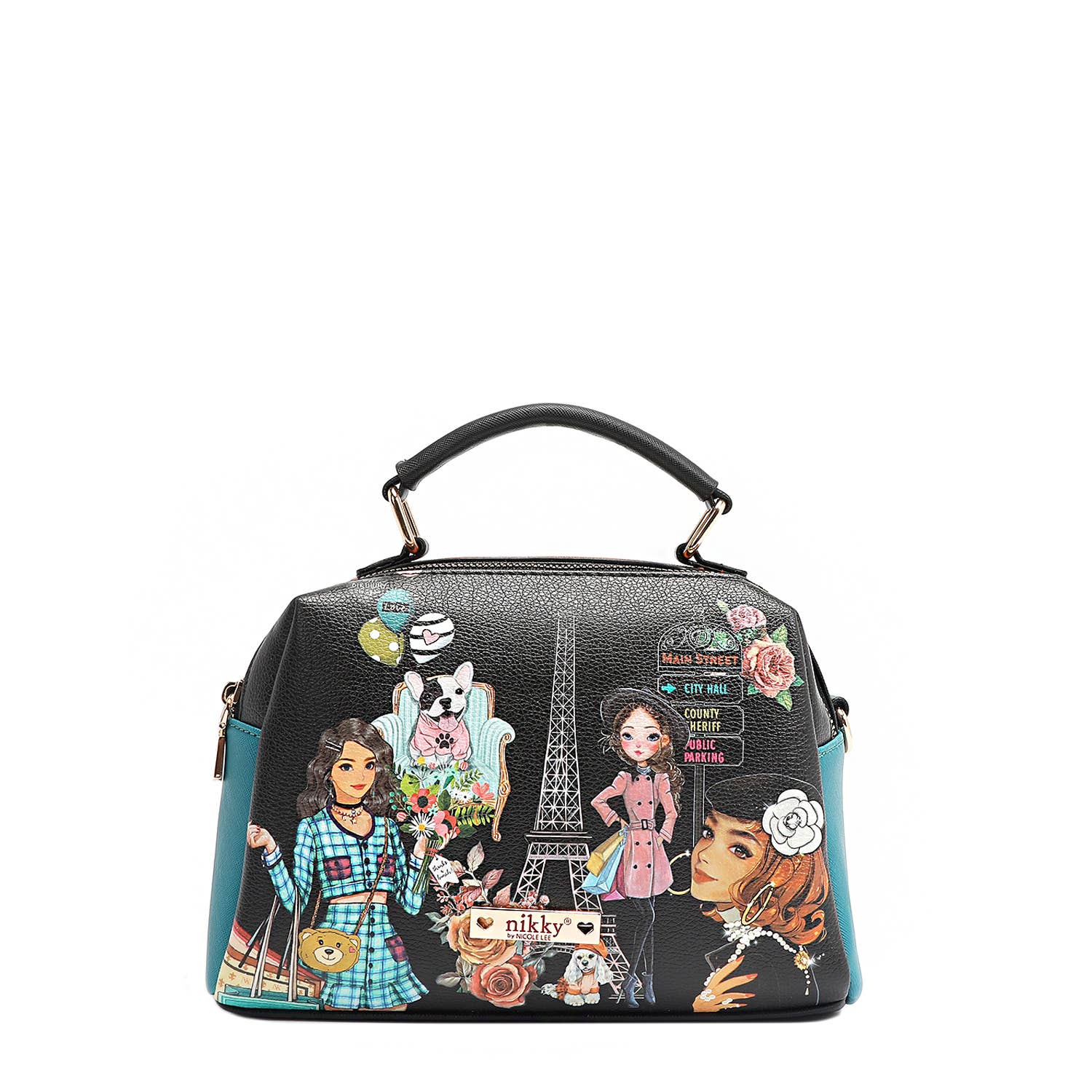 NIKKY MAKES FRIENDS 3 PIECE SET (SATCHEL, CROSSBODY, WALLET)