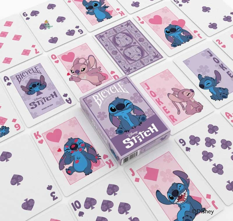 BICYCLE DISNEY STITCH PURPLE PLAYING CARDS