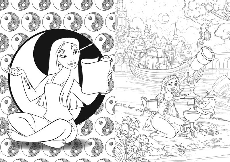DISNEY: PRINCESS COLOURING