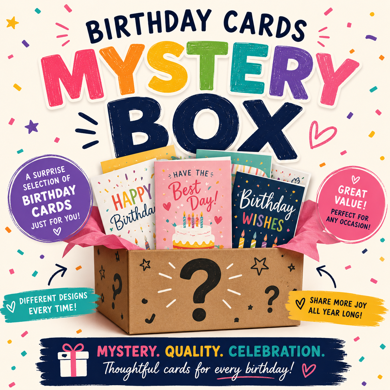Birthday Cards Mystery Box