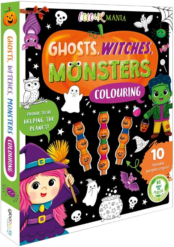 COLOURMANIA ECO - GHOSTS, WITCHES, MONSTERS COLOURING