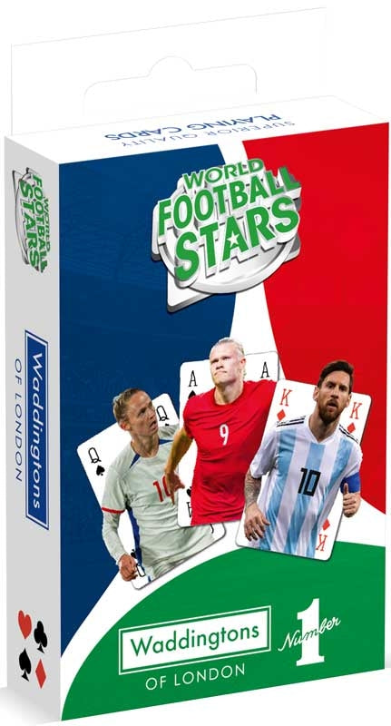 WADDINGTONS NUMBER 1 WORLD FOOTBALL STARS PLAYING CARDS